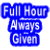 Full Hour Always  Given